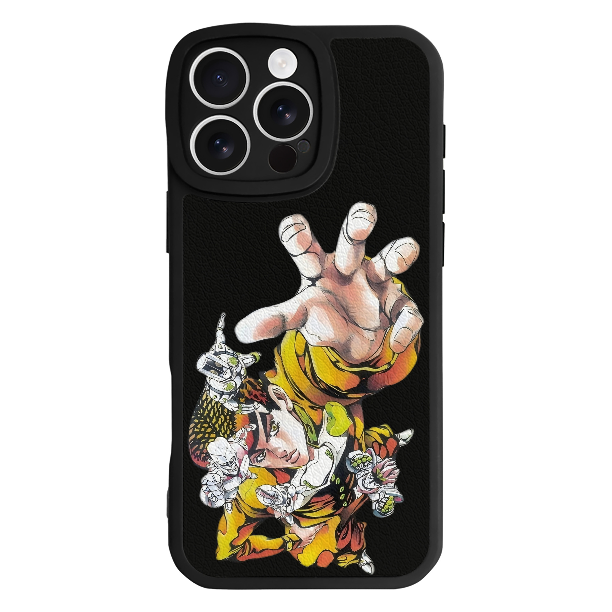 （画像用） ジョジョの奇妙な冒険 ひがしかた じょうすけ JoJo's Bizarre Adventure Higashikata Josuke 【iPhone 16シリーズ対応】シリコンスマホケース（レザー調） 材質：シリコン